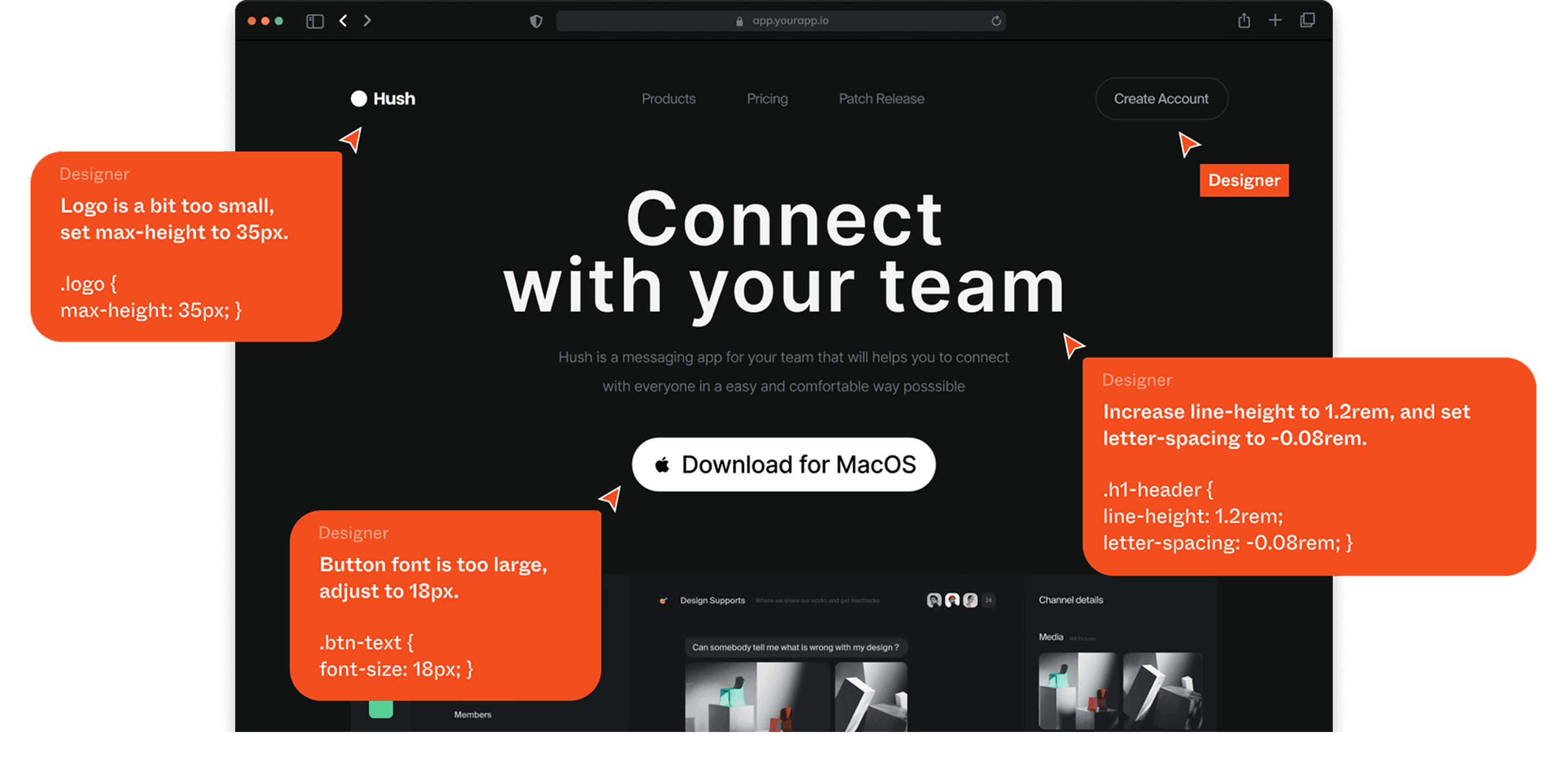 Connect with your team